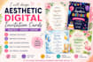 design aesthetic digital invitation cards