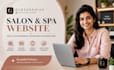 design salon spa website with glossgenius booking integration