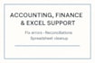 fix accounting finance and excel issues