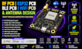design rf pcb, esp32, ble and wifi pcb with antenna layout
