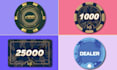 create luxury poker logo and poker chip design