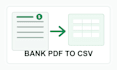 convert bank statements to excel or CSV for quickbooks cleanup
