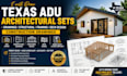 draw texas adu architectural sets drawings structural framing design deck design