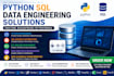 provide python and sql data engineering and analysis solutions