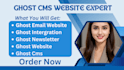 build ghost cms website customize ghost theme ghost newsletter setup ghost blog