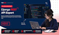 develop a full stack web application using next js react and django rest API
