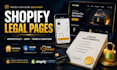 create gdpr privacy policy for app and shopify
