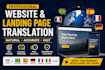 translate website landing page professionally