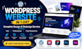 design wordpress website, landing page, fast and responsive layout