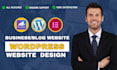 design and develop a professional wordpress website using wordpress elementor