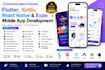 develop flutter, kotlin, react native and expo mobile apps