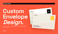 design custom business envelope and print ready stationery