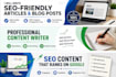write SEO friendly articles and blog posts