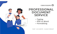 manually type and format your document professionally