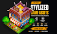 create stylized 3d game ready props for unity unreal