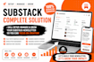 fully setup substack account, substack newsletter manage substack post