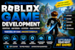 build custom roblox game, roblox scripting, map design, and UI system