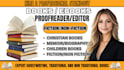 be your book editor and profreader