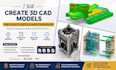 create 3d cad models for plastic parts and injection molds