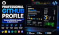 build a stunning github developer profile with readme
