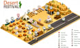 design 3d vector event map, isometric venue layout and site plan