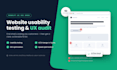 do website usability testing, UI UX design and SEO optimization