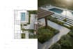 landscape masterplan, 2d site plan, and 3d rendering