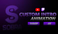 do custom gaming logo animation for twitch and youtube