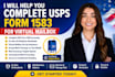 assist non US residents with usps form 1583 virtual mailbox