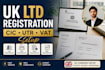 uk ltd, ltd registration, cic registration, utr registration, vat registration