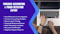 provide forensic accounting services for fraud detection, divorce asset tracing