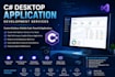 create a desktop application using c sharp wpf, winforms