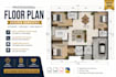 draw professional 2d floor plan, house plan, office layout