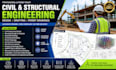 civil eng design, structural design, autocad drafting, permit drawings