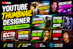 design high CTR cinematic gaming youtube thumbnails