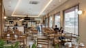 visualize 3d commercial environment, bakery interior design, retail store render