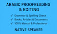 do professional arabic proofreading and text editing