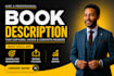 write amazon kindle book description, amazon book blurb, ebook description