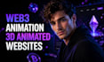 create web3 animation website lottie rive threejs webgl gsap spline crypto nft