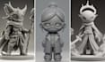 design 3d character models, sculpting, and 3d printable models