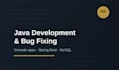 fix your java bugs and build simple console applications