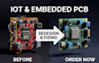 redesign, fix and optimize iot embedded systems pcb esp32 arduino stm32