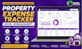 design property expense tracker spreadsheet in excel