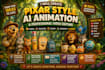 create funny ai cartoon animal videos