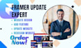fix and update your framer website