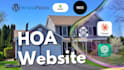 design hoa website, community association website, property management website