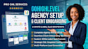do ghl client onboarding, agency setup, white label, saas, and snapshots