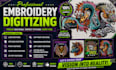 do expert digital embroidery digitizing for logo and cap