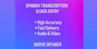 do professional spanish transcription and data entry