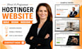 build hostinger website design wordpress website design hostinger website design